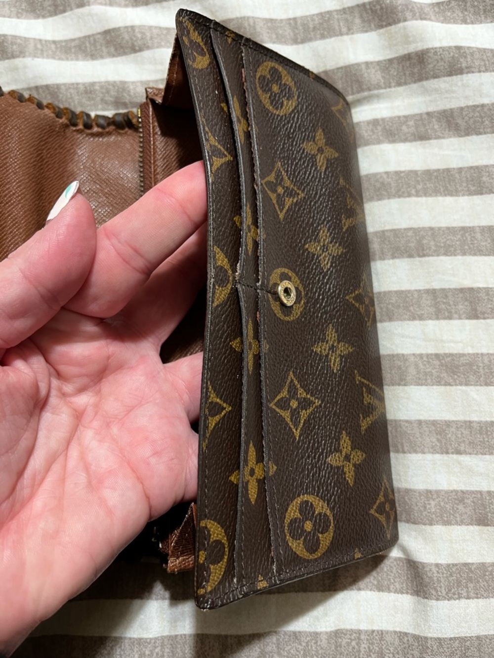 Louis Vuitton Monogram Braided Edge Wallet - 💯 guaranteed authentic! - Picture 4 of 13